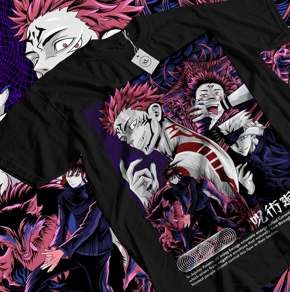 Ryomen Sukuna T-Shirt Jujustu  - Jjk Anime Merchandise 评论和价格