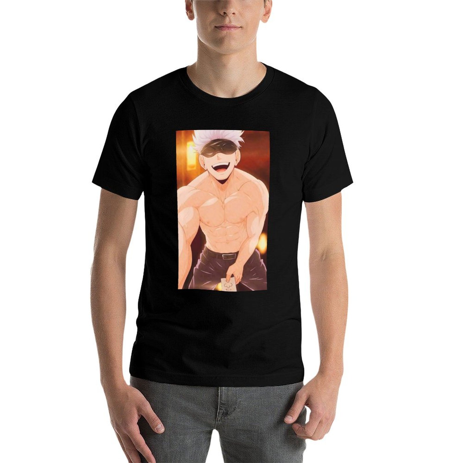 Gojo Satoru Merchandise T-Shir - Anime Merchandise T Shirt 评论和价格