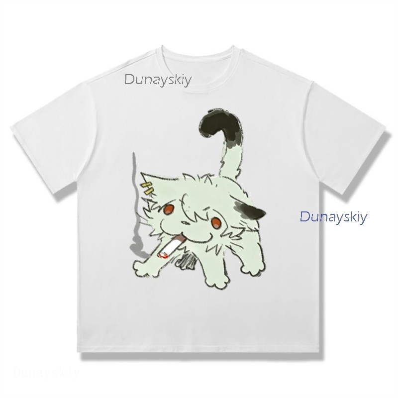 YesOk Chainsmoker Cat Yaniko S - Anime Merchandise T Shirt 评论和价格