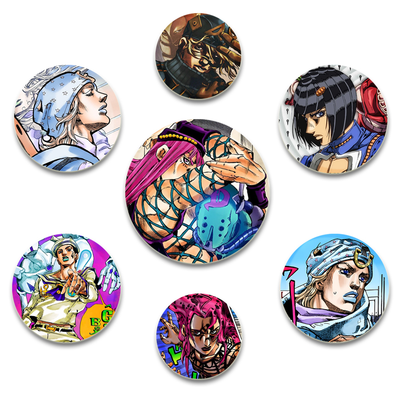 32/44/58mm JoJo Bizarre Advent - Jjk Anime Merchandise 评论和价格
