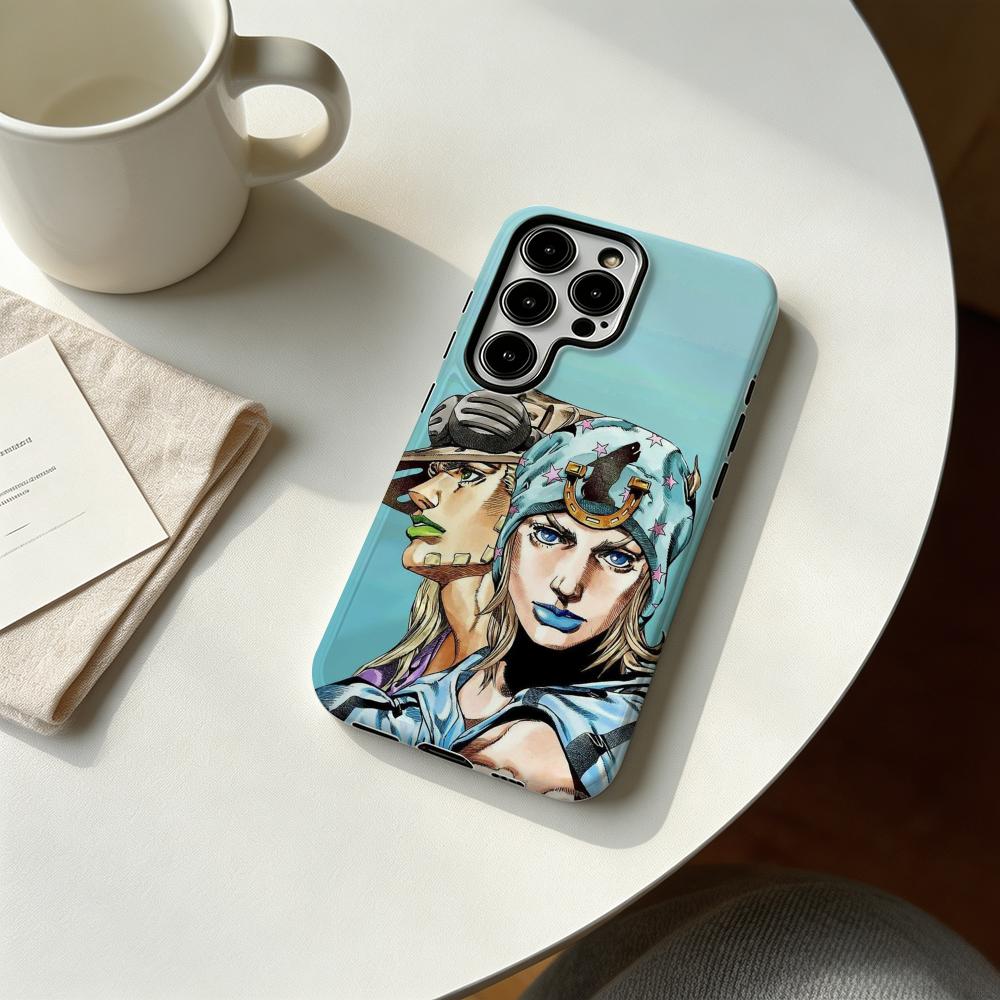 Hot cool Anime J-JOJO Steel Ba - Phone Case Anime 评论和价格