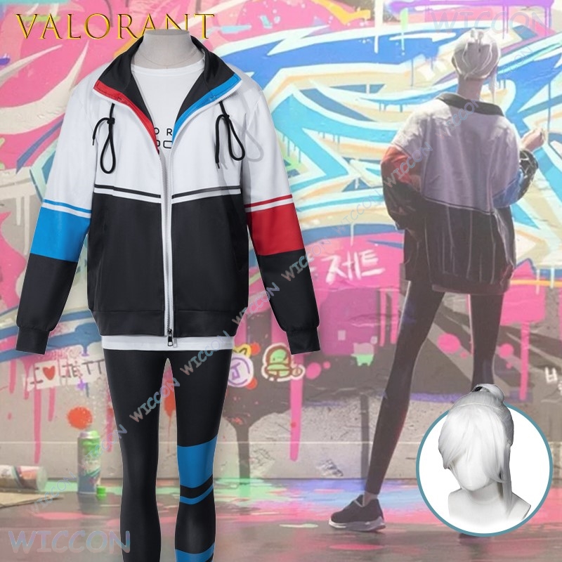 Valorant Jett Cosplay Jacket T - Windbreaker Anime Merchandise 评论和价格